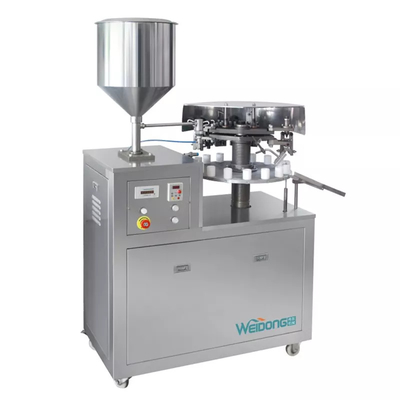 Máquina de enchimento e vedação de tubo de pasta de dente 220 V/380 V semiautomática