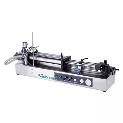 Máquina de enchimento de líquido cosmético de pasta semiautomática para garrafa de 10-250 ML