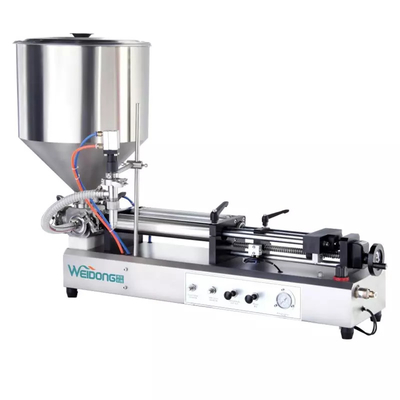 Máquina de enchimento de líquido cosmético de pasta semiautomática para garrafa de 10-250 ML