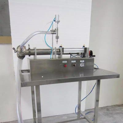 Máquina de enchimento de líquido cosmético de pasta semiautomática para garrafa de 10-250 ML