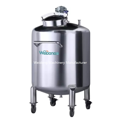 Tanque RO móvel de aço inoxidável 500L, tanque SS multiuso para água RO