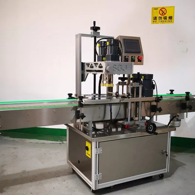 Máquina pneumática automática de rosqueamento para garrafas de plástico de vidro