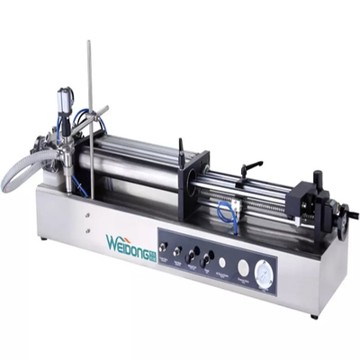 Máquina de enchimento automatizada de pistão pneumático 304 de aço inoxidável operada manualmente