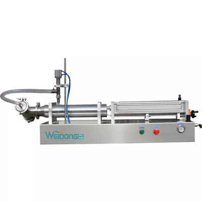 Máquina de enchimento automatizada de pistão pneumático 304 de aço inoxidável operada manualmente
