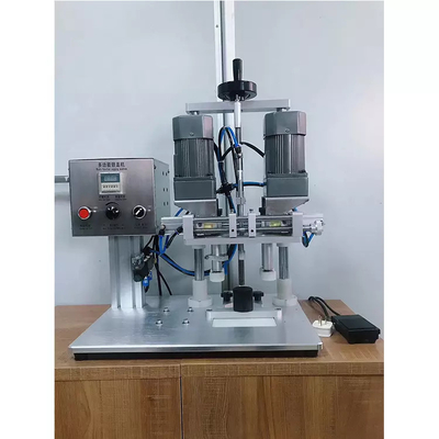 Equipamento de tamponamento de rosca estável para mesa, máquina de tampar de enchimento multiuso