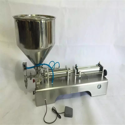 Máquina de enchimento automática de pasta de 50-600ML 0,6Mpa para garrafas de plástico de vidro