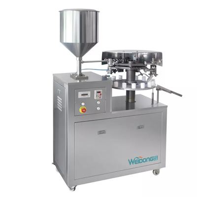 Máquina automática de enchimento e vedação de tubos de creme com acionamento pneumático