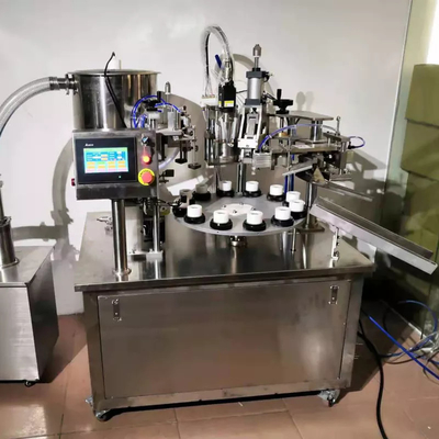 Máquina automática de enchimento e vedação de tubos de creme com acionamento pneumático