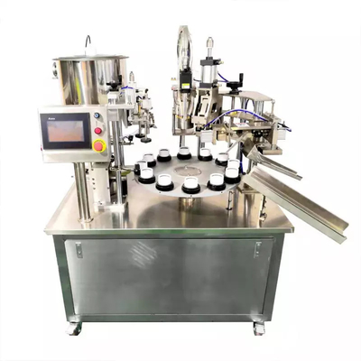 Máquina automática de enchimento e vedação de tubos de creme com acionamento pneumático