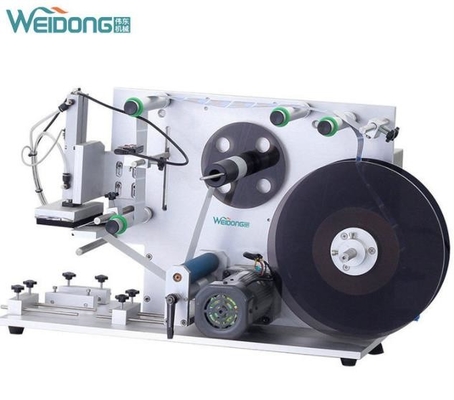 Máquina de rotulagem de tampas de enchimento autoadesiva 0,5 KW multiuso