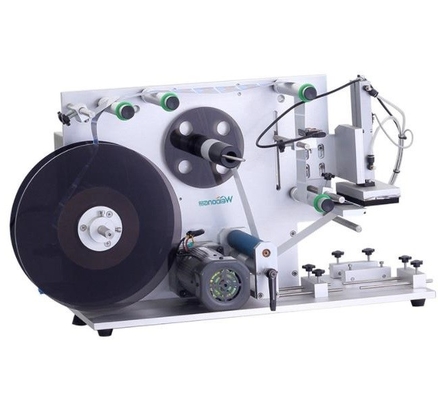 Máquina de rotulagem de tampas de enchimento autoadesiva 0,5 KW multiuso