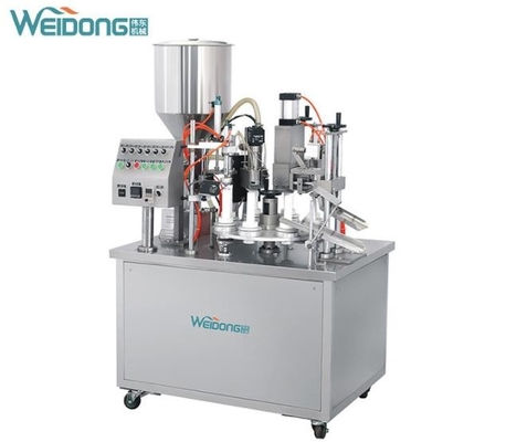 Máquina estável de enchimento e vedação de tubos 1,5KW à prova de ferrugem semiautomática