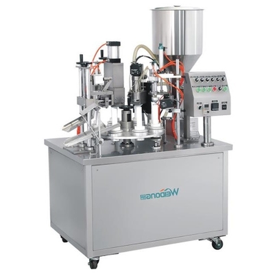 Máquina estável de enchimento e vedação de tubos 1,5KW à prova de ferrugem semiautomática