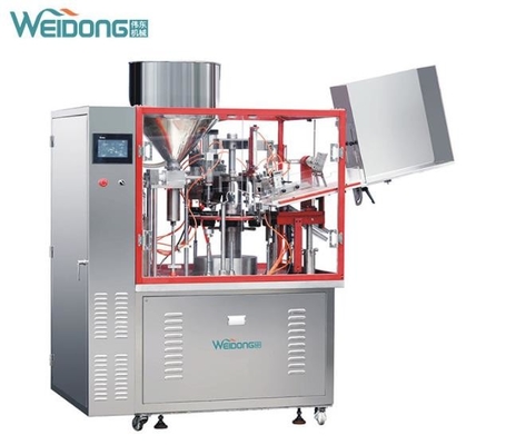 Máquina de enchimento de tubos de alumínio antiferrugem, enchimento e selador automático de tubos de 220V