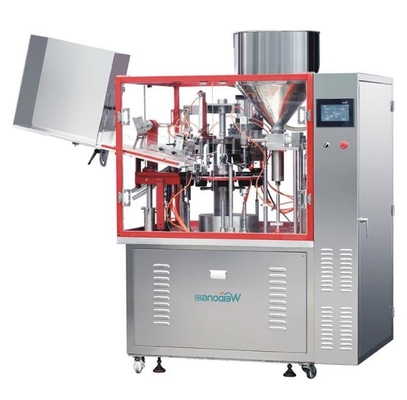 Máquina de enchimento de tubos de alumínio antiferrugem, enchimento e selador automático de tubos de 220V