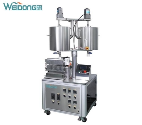 Máquina de enchimento de batom de aço inoxidável, linha de engarrafamento automática multifuncional