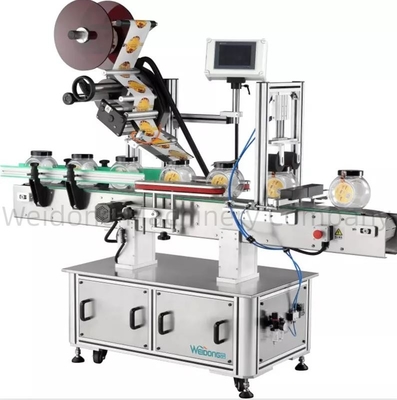 220 V Máquina de etiquetar tampas de enchimento de dupla face elétrica à prova de ferrugem