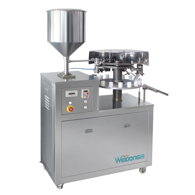 Enchimento semi automático do tubo e máquina de selagem para a pasta de dente 10ml