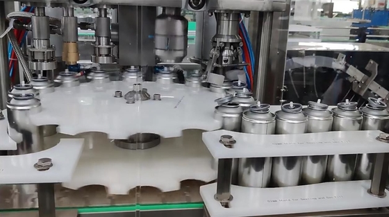 300ml automatizou a máquina de enchimento para a linha de produção de enchimento automática do aerossol