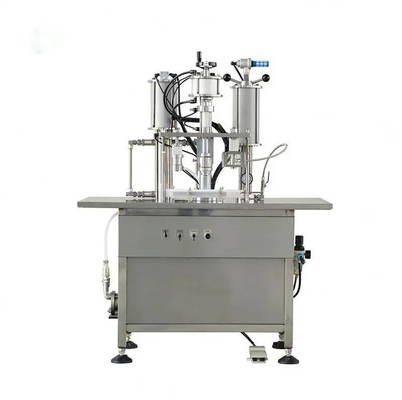 Os pulverizadores semi automáticos do corpo da máquina de enchimento do aerossol da precisão perfumam o cofre forte do aerossol para operar-se