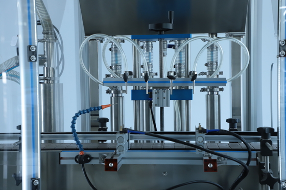 10 Cabeças Máquina de enchimento de líquido cosmético de 450 kg com fonte de alimentação 220V 50Hz