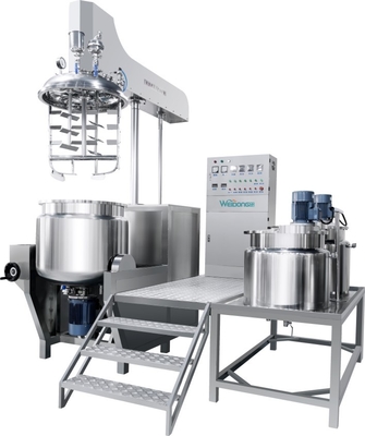 Limpeza fácil automatizada do eixo dobro cosmético do misturador do emulsivo
