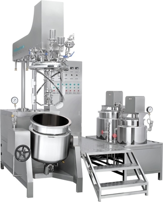 Misturador cosmético de aço inoxidável do emulsivo com controle do PLC do poder 2.2-30KW