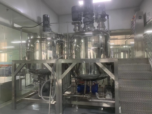 Método de aquecimento líquido de aço inoxidável do vapor do agitador do misturador