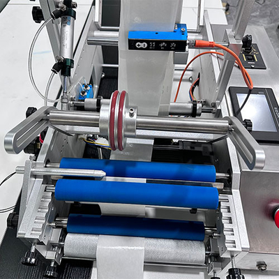 Poder semi automático da máquina de etiquetas 220V do PLC 50HZ material de aço inoxidável