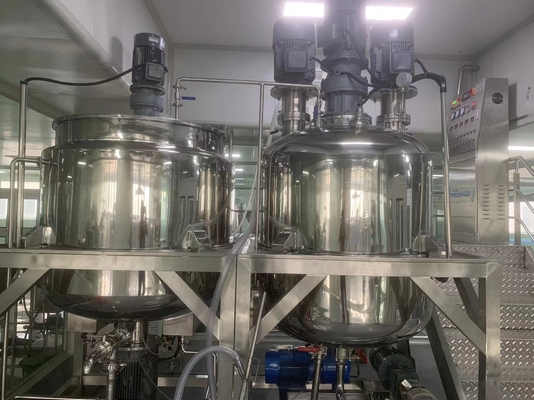 50-5000L Emulsionador Cosmético Misturador Equipamento de Processamento de Produtos Químicos 1 Ano de Garantia