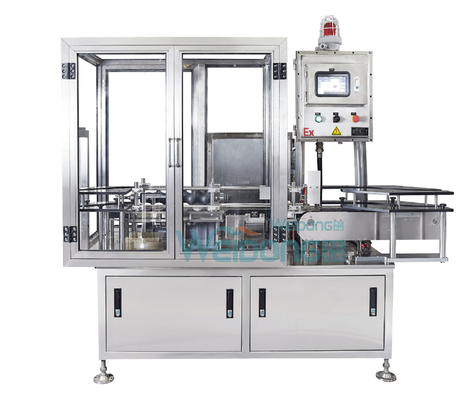 Máquina de enchimento de aerossóis de alta velocidade para produtos alimentares 7200 latas/H 750 ml