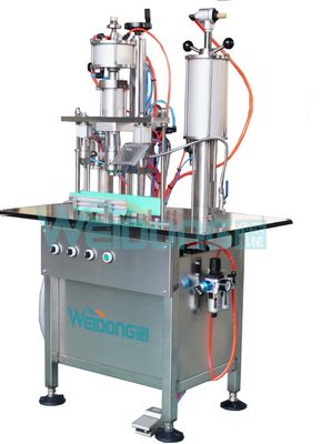 SUS304 Máquina de enchimento de aerossóis Semi-automática Sprays de corpo Perfumes seguros para operar