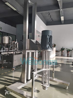 Mixer de emulsionantes cosméticos de 5L-2000L com motor de elevação pneumática portátil de 0,37kw-15kw