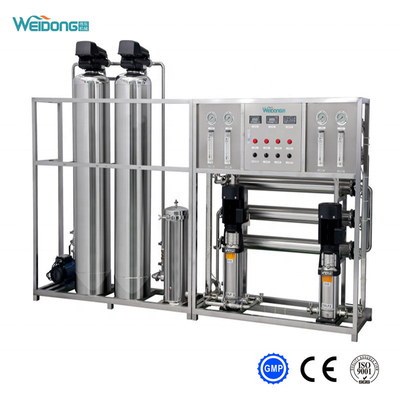 Máquina de purificação de água RO de 220 V para a qualidade da água de entrada TDS &lt; 1000 ppm