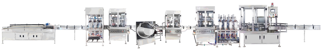Máquina automática de enchimento de aerossóis para 1 polegada de diâmetro do tanque 35 73.85 310mm