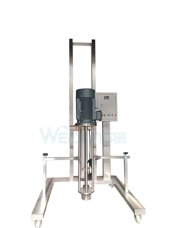 Mixer de emulsionantes cosméticos de 5L-2000L com motor de elevação pneumática portátil de 0,37kw-15kw